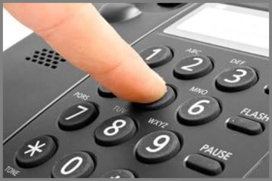 Dialing a business Telephone System